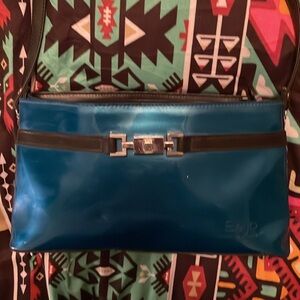 Beijo teal shoulder bag​​